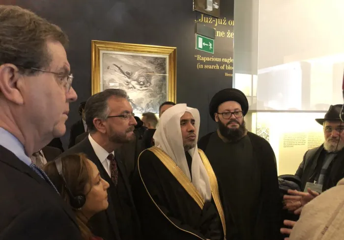 This morning HE Dr. Mohammad Alissa toured the polinmuseum with fellow Muslim dignitaries and delegates from AJCGlobal and JHIInstytut
