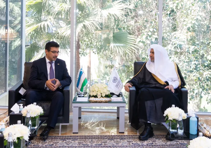 Sekjen LMD, Ketua Asosiasi Ulama Muslim, Dr. Mohammad Alissa bertemu dengan Duta Besar Uzbekistan untuk KSA, Tn. Ulugbek Maksudov.