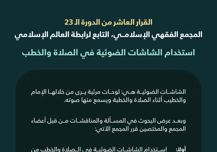 القرار العاشر من الدورة الـ٢٣ للمجمع الفقهي الإسلامي التابع لرابطة العالم الإسلامي
