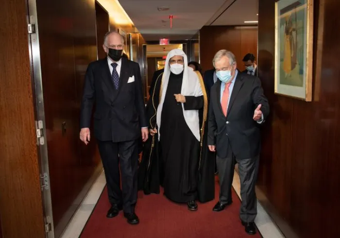 The UN Secretary General is briefed by the interreligious work of the MWL and WJC