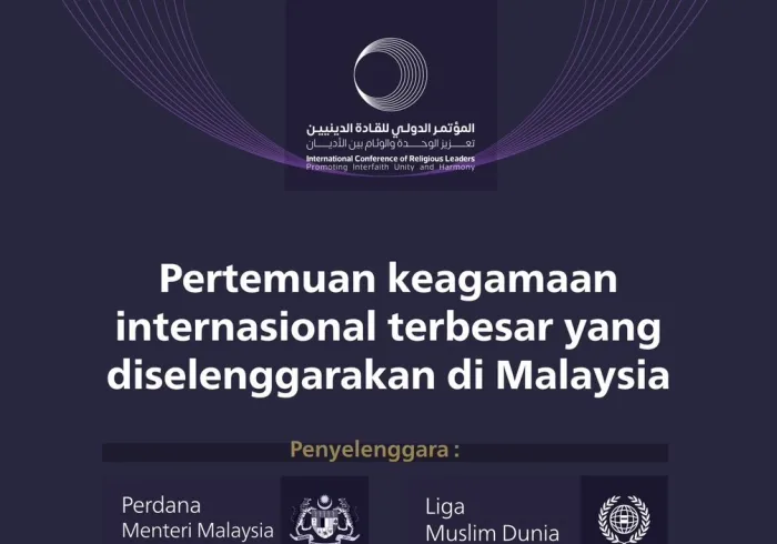 ‏Diselenggarakan atas kerja sama antara Perdana Menteri Malaysia dan Liga Muslim Dunia.. Ibu kota Kuala Lumpur, menjadi tuan rumah "Konferensi Internasional Para Pemimpin Agama". Untuk informasi lebih lanjut di sini: