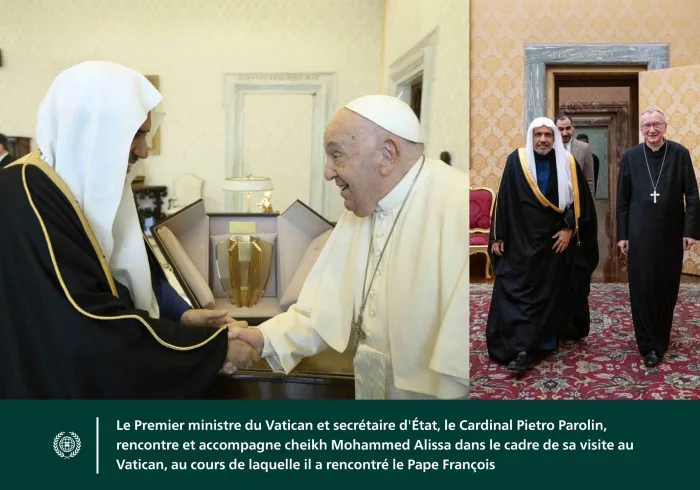 Le Pape François a reçu au Vatican, le Secrétaire général, Président de l’Organisation des savants musulmans, cheikh Mohammed Al-Issa. 