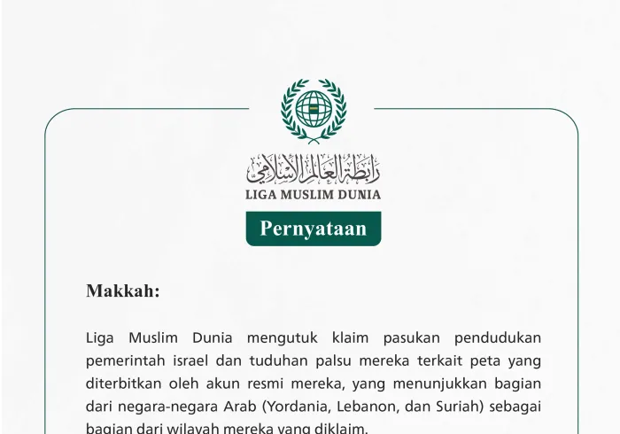 Pernyataan dari Liga Muslim Dunia: