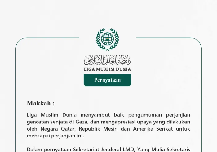Pernyataan dari Liga Muslim Dunia: