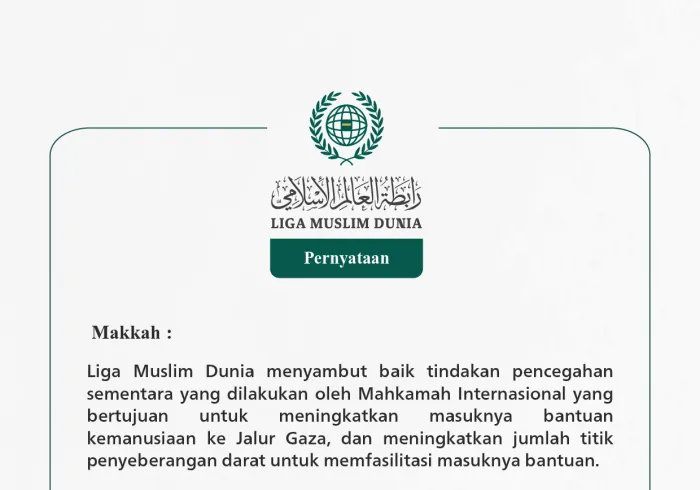 Pernyataan dari LigaMuslimDunia: