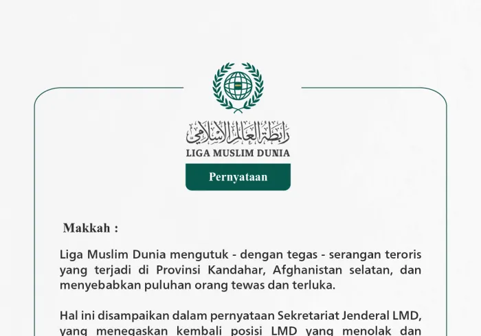 Pernyataan dari LigaMuslimDunia: