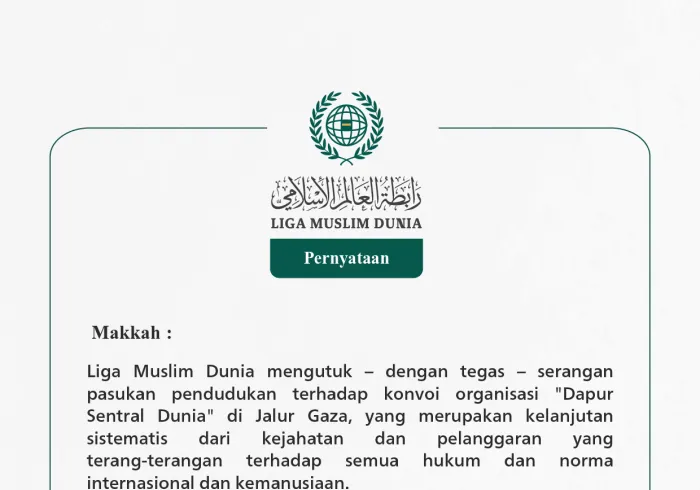 Pernyataan dari LigaMuslimDunia: