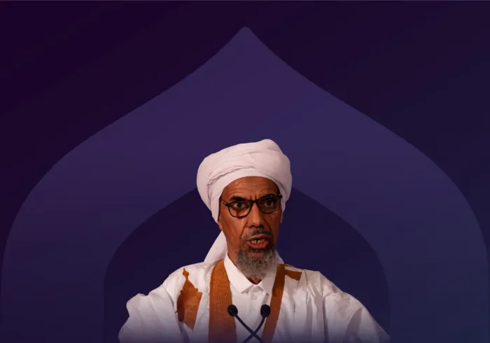 "Satu Kesatuan"  Kutipan pidato Yang Mulia Mufti Agung Republik Islam Mauritania, Syekh Ahmed Al-Murabit bin Syekh Ahmed, dalam sesi utama edisi kedua Konferensi Membangun Jembatan Antar Mazhab Islam:
