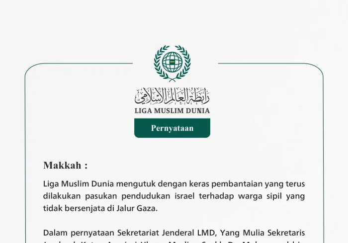 Pernyataan dari Liga Muslim Dunia: