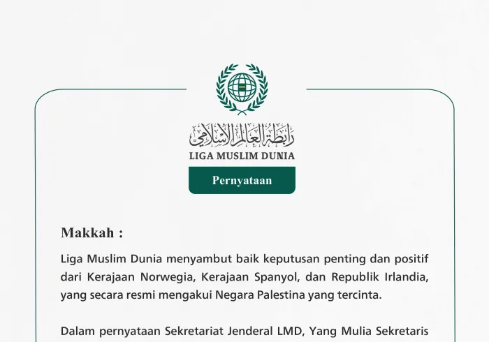 Pernyataan dari Liga Muslim Dunia: