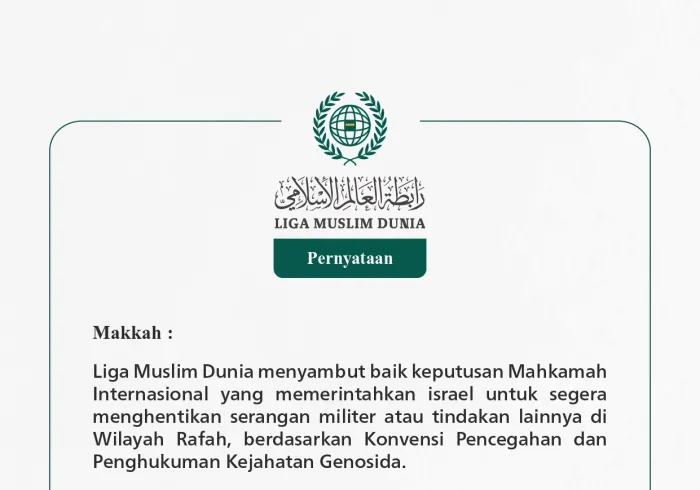 Pernyataan dari Liga Muslim Dunia: