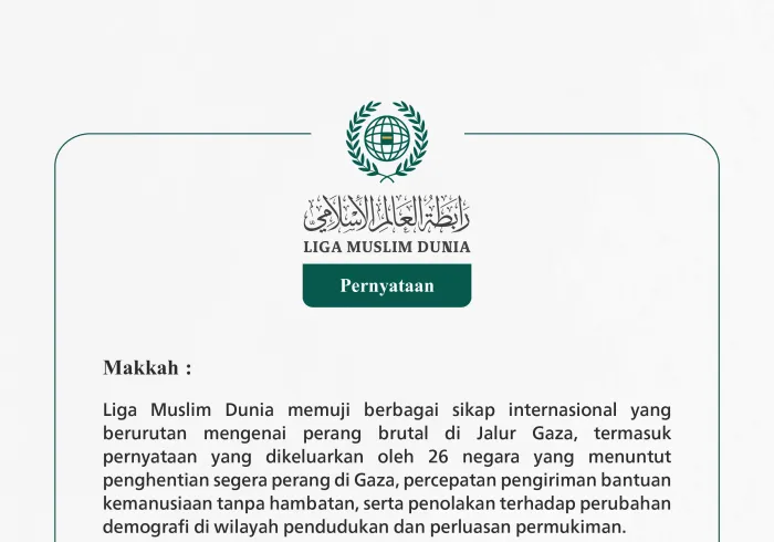 Pernyataan dari Liga Muslim Dunia:
