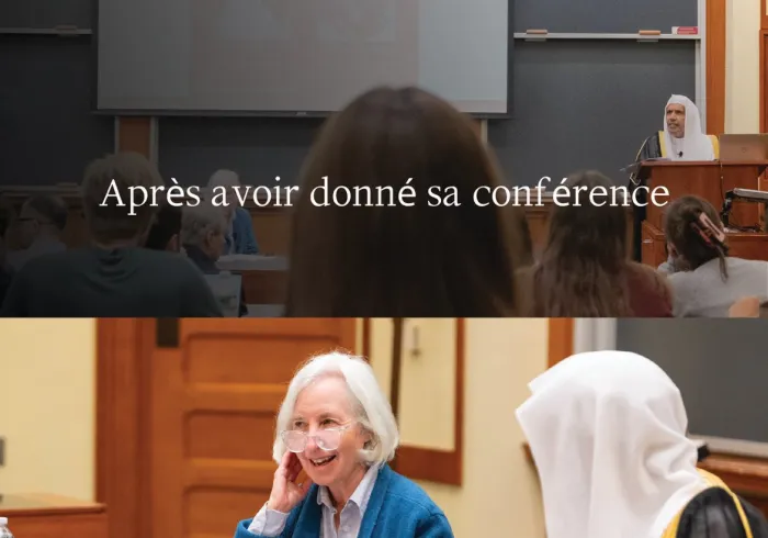Après la conférence donnée par le SG à la faculté de droit de l’université de Harvard :