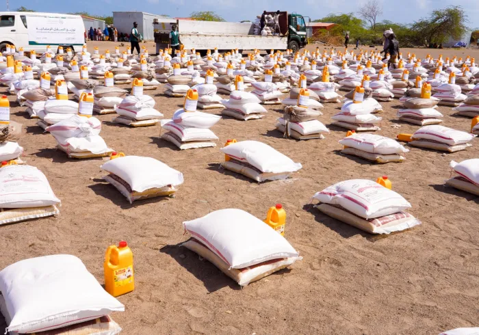 The Muslim World League continues distributing Ramadan food baskets to families in need across the globe. Here are the convoys dispatched to the Republic of Djibouti