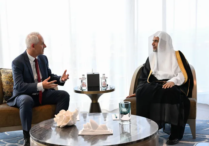 El Secretario General, el Sheij Mohammed Al-Issa , recibió en su lugar de residencia en Sídney al Ministro Federal de Capacidades y Formación, el Sr. Andrew Giles