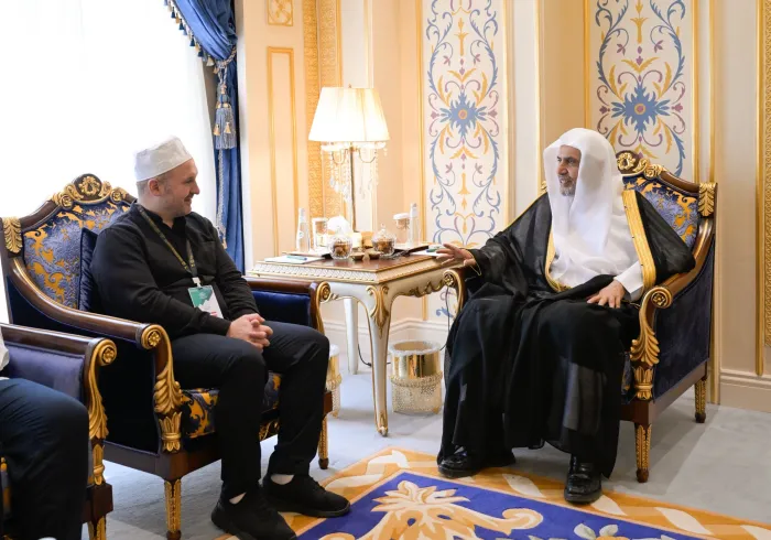 ‏استقبل معالي الأمين العام، رئيس هيئة علماء المسلمين، فضيلة الشيخ د. محمد العيسى‬⁩ ‬⁩، سعادةَ السيد أوميت فورال، رئيسَ الهيئة الإسلامية الرسمية في النمسا