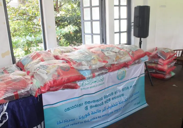 The Muslim World League donated 1,250 food ration packs to mitigate the impacts of the ongoing COVID19 coronavirus pandemic
