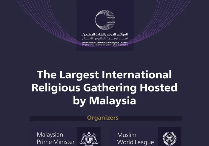 Organized by the Malaysian Prime Minister and the Muslim World League, The capital Kuala Lumpur hosts the International Conference of Religious Leaders.