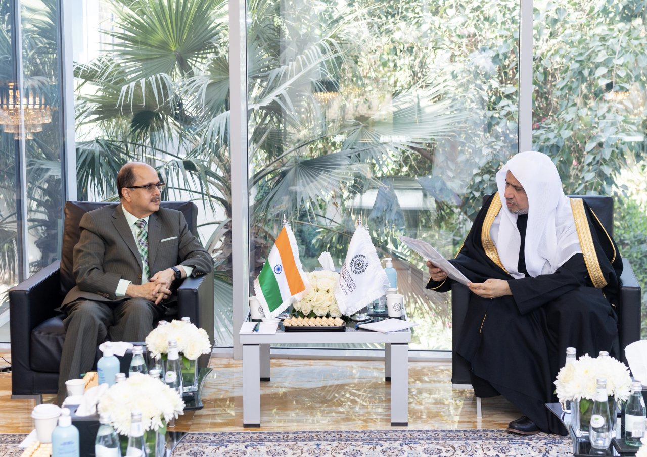 عزت مآب شیخ ڈاکٹر محمد العیسی نے آج مملکت سعودی عرب میں جمہوریہ ہند کے سفیر جناب ڈاکٹر واصف سعید کا استقبال کیا