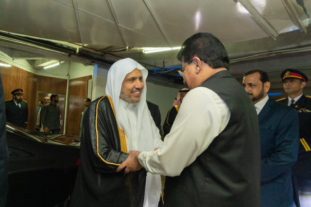 سیکرٹری جنرل ڈاکٹر#محمد العیسی چیئرمین سینٹ پاکستان جناب محمد صادق سنجرانی سے ملاقات کررہے ہیں۔