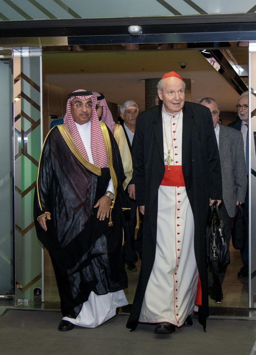HE Cardinal Dr.Schönborn, Archbishop of Vienna, &amp; the accompanying delegation arrive in Riyadh