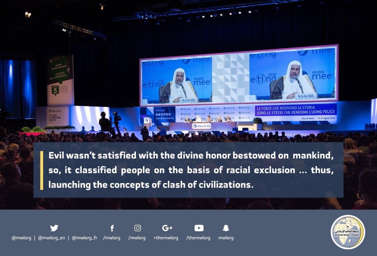 Dr. Alissa speaking about the Muslim World thru recommendation by the organizers of the largest world gathering in Rimini Italy