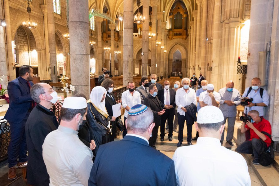 Mohammad Alissa, secrétaire général de la Ligue Islamique Mondiale, s’est rendu à la Basilique Notre Dame de l’Assomption à Nice pour un temps de recueillement et de fraternité interreligieuse.