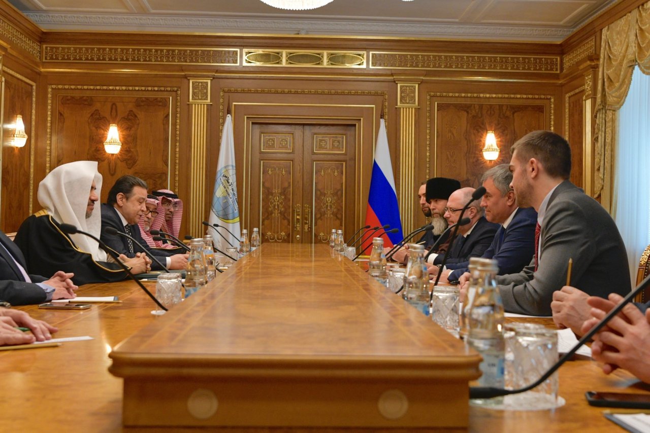 HE Dr. Mohammad Alissa engaged with the Chairman of the Russian State Duma earlier this year