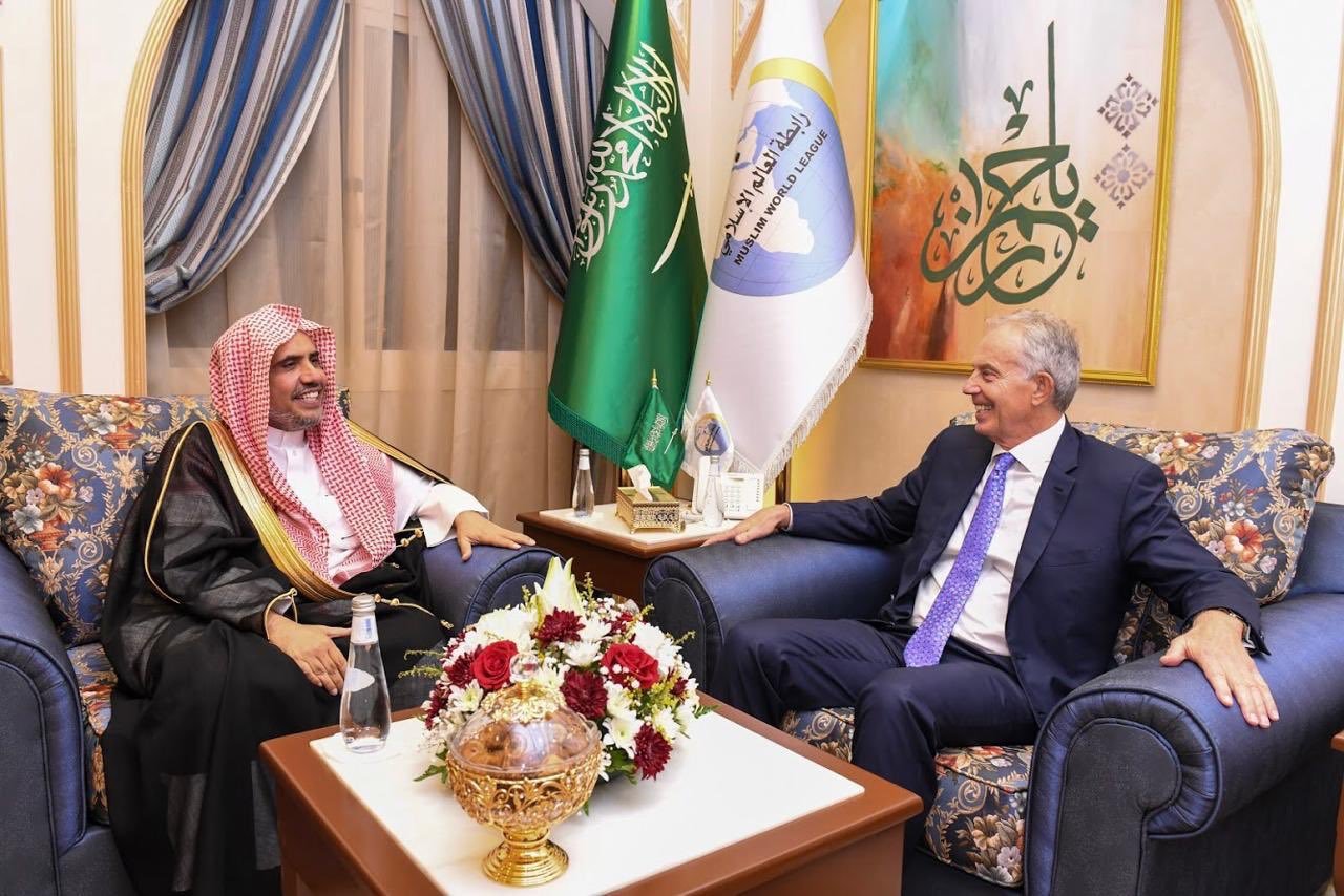 HE Dr. Mohammad Alissa met with former British Prime Minister Tony Blair at the Muslim World League office in Jeddah