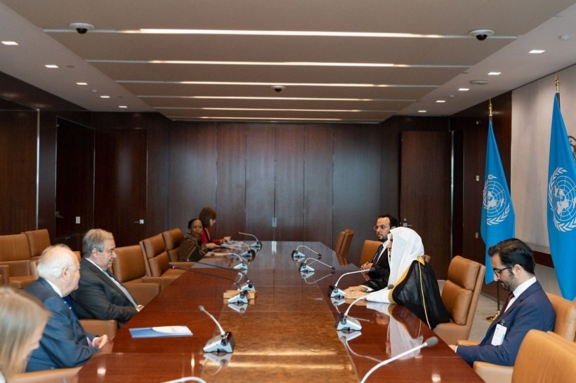 The Secretary-General of the United Nations receives Sheikh Al-Issa and affirms his full support for the efforts of the League