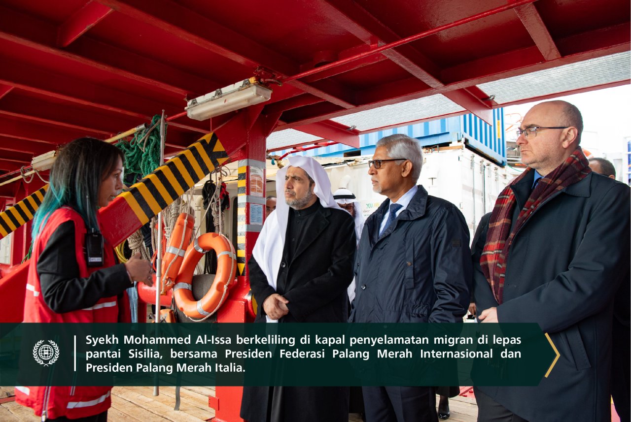 Yang Mulia Sekretaris Jenderal LMD, Syekh Dr. Mohammed Alissa, bertemu dengan Yang Mulia Presiden Federasi Internasional Perhimpunan Palang Merah dan Bulan Sabit Merah