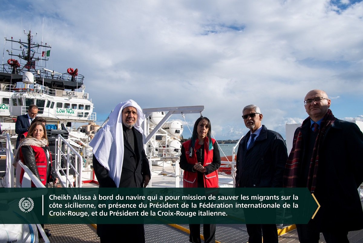 Le premier événement du genre : Confirmant le partenariat stratégique à bord de l'Ocean Viking, le navire humanitaire le plus renommé au monde :