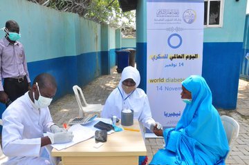 The Muslim World League organized free healthcare screenings and trainings for providers at the various hospitals