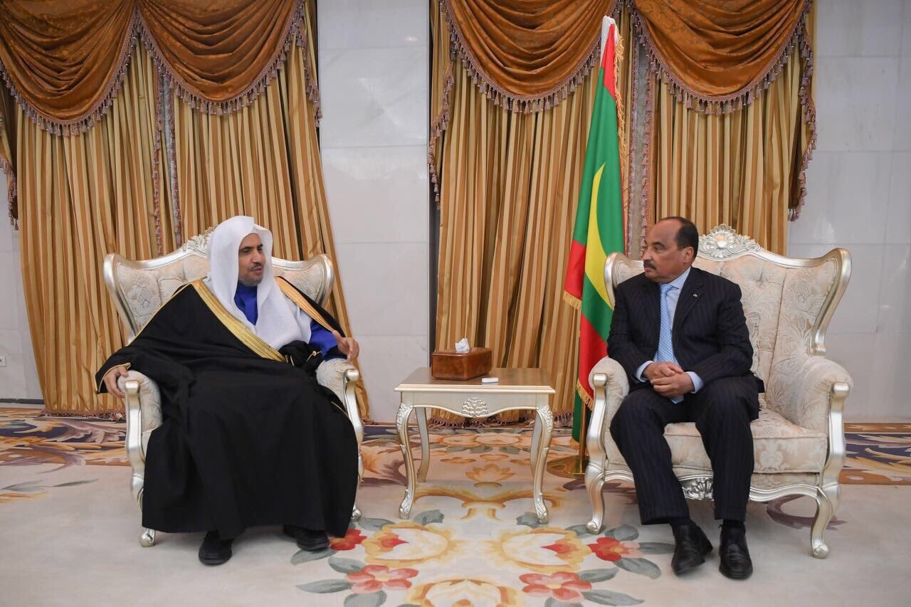 The President of the Islamic Republic of Mauritania Mr. Mohammad Ouled Abdulaziz received HE the MWL's SG Friday morning at the Presidential Palace in the Capital Nouakchott
