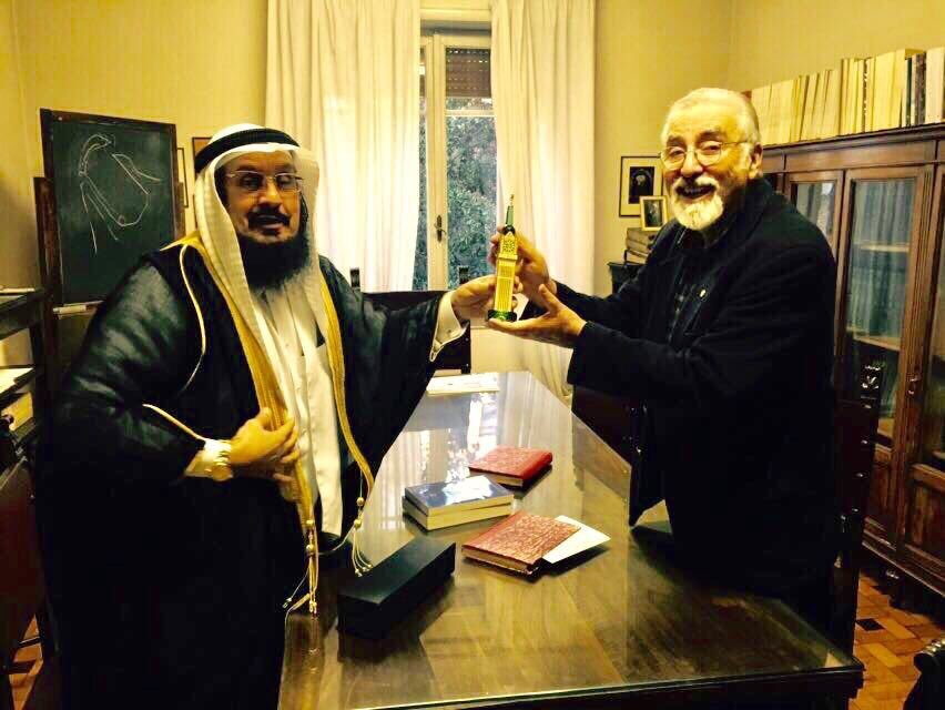 HE Dr. Abdulaziz Alsarhan,General Director of the Office of the Muslim World League in Italy meets HE Prof. Claudio Lo Jacon, President of Instituto per I' Oriente Carlo Alfonso Nallino (IPOCAN) (Institute of the East)