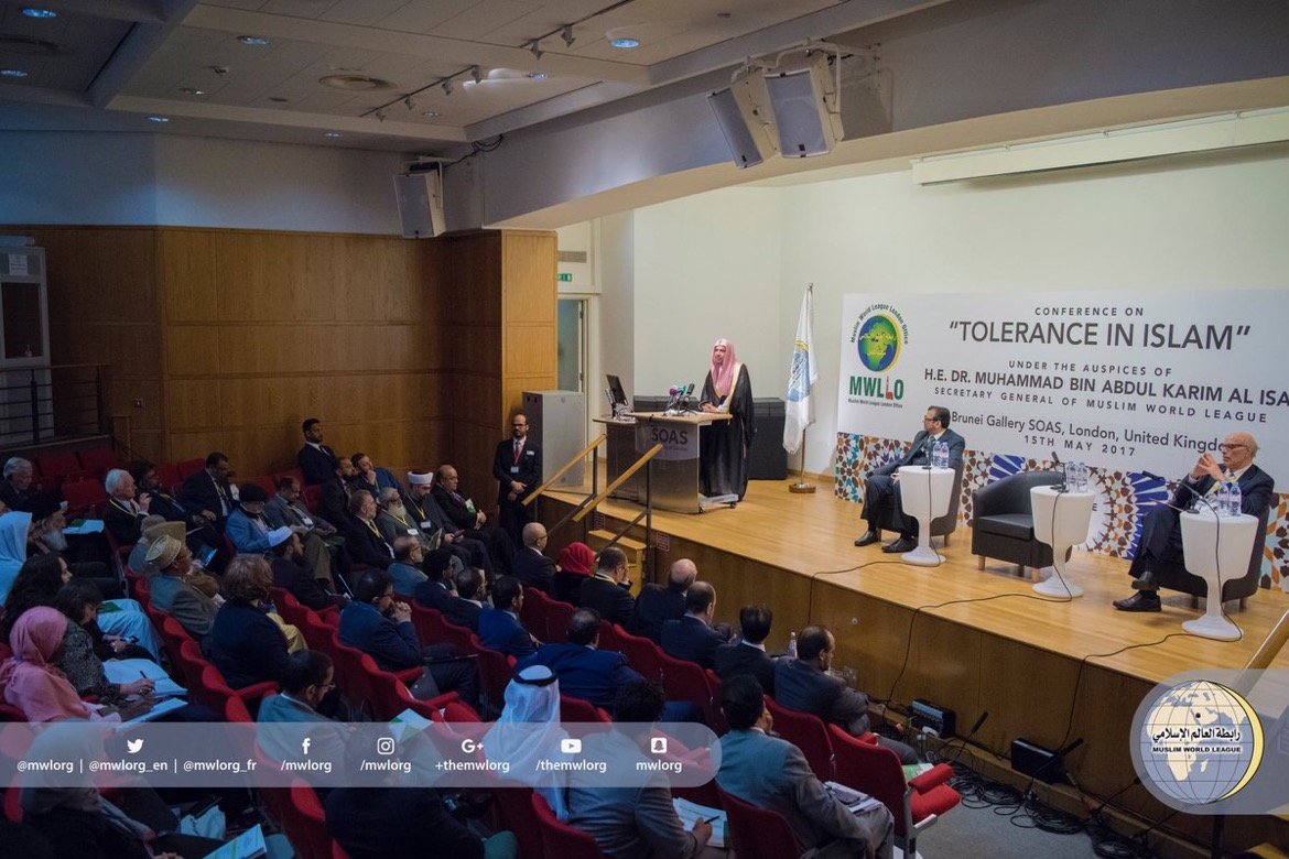 ‏مشاركة عالمية متنوعة لمؤتمر الرابطة المستضاف في جامعة لندن بعنوان: "التسامح في الإسلام" حضره كذلك جمع من كبار الدبلوماسيين