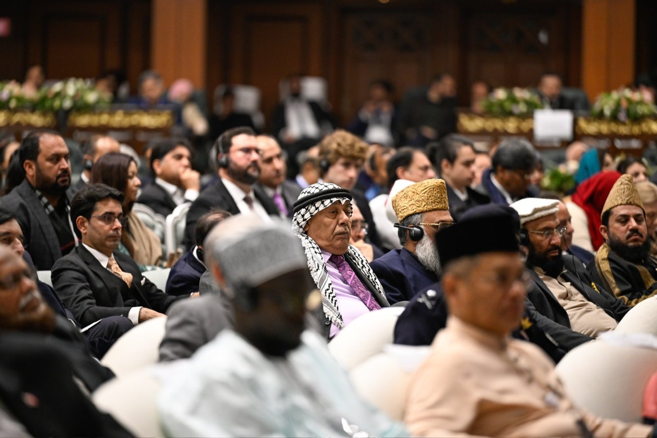 Secretary General, President Organization of Muslim Scholars Sheikh Mohammed Al-Issa at the launch of #GirlsEducation in Muslim Societies conference from Pakistan's capital Islamabad: