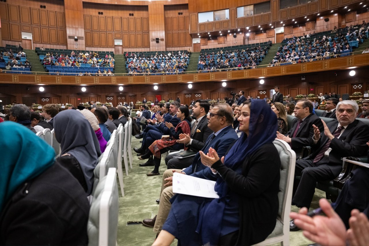 Secretary General, President Organization of Muslim Scholars Sheikh Mohammed Al-Issa at the launch of #GirlsEducation in Muslim Societies conference from Pakistan's capital Islamabad: