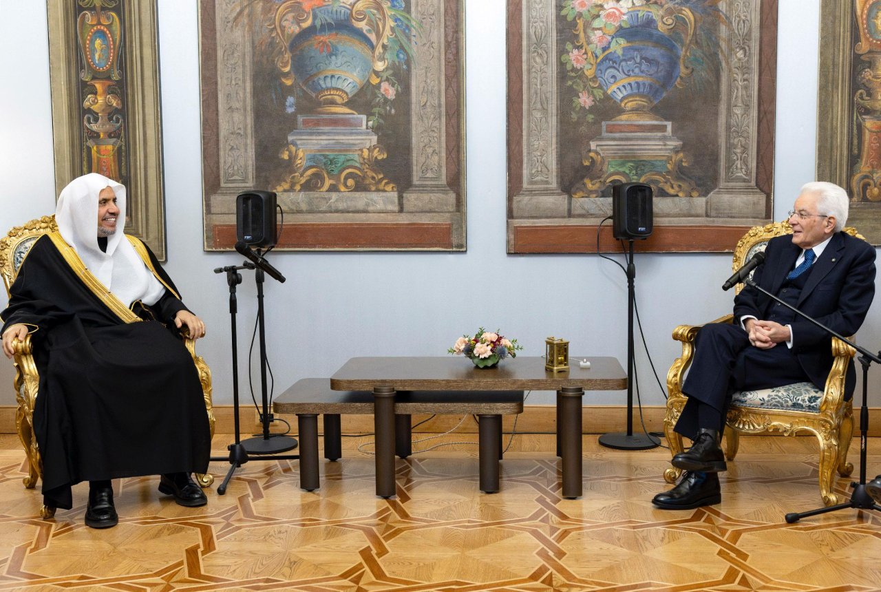 رئيس الجمهورية الإيطالية يستقبل الأمينَ العام لرابطة العالم الإسلامي