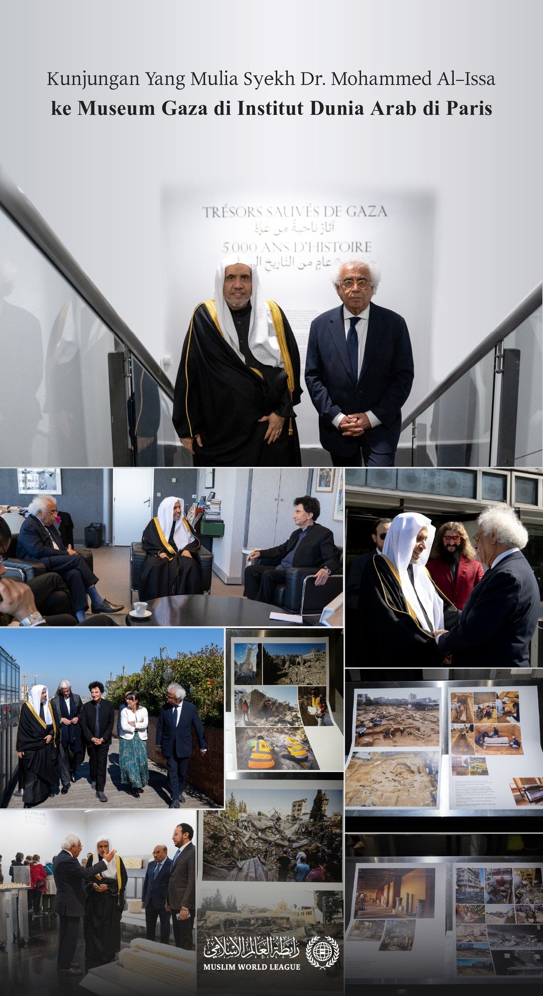 Sori hari ini, meliputi kunjungan penting ke museum pertama sejenisnya untuk Gaza yang &quot;terluka&quot;, mendokumentasikan sejarah peradabannya yang panjang, disertai dengan foto dan film monumen-monumen bersejarah