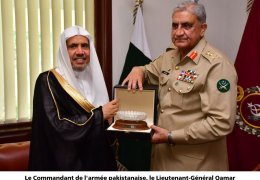 Mohammad Alissa  rencontre à Islamabad, le Commandant de l'armée pakistanaise, Qamar Javed