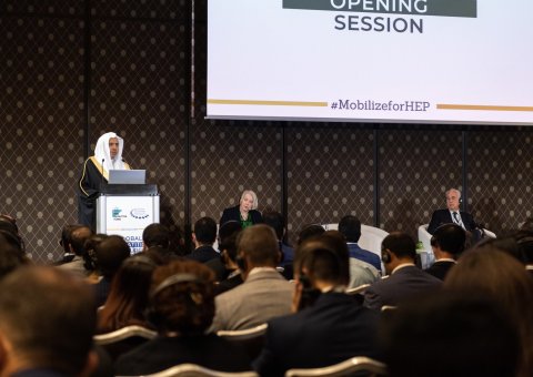 His Excellency Sheikh Dr. Mohammad Al-issa, attended the Global Hepatitis Resource Mobilization Conference in Geneva, Switzerland, as the guest of honor