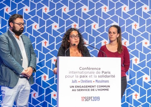 A la Conférence internationale de Paris pour la paix et la solidarité, trois jeunes de Asso Co Coexister partagent leurs histoires de foi CIP2019 Coexister Paixet solidarité