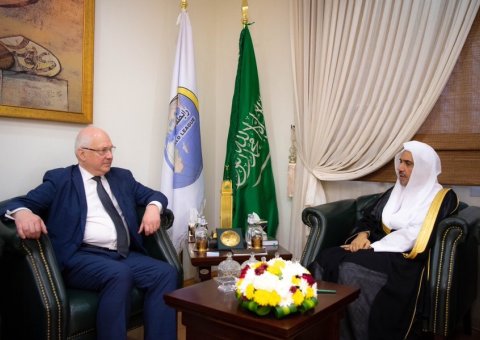 HE the MWL's Secretary General, Sheikh Dr. Mohammad Alissa met this morning HE, the Advisor of Religious Affairs of France