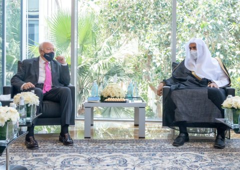 عزت مآب شیخ ڈاکٹر محمد العیسی نے کو اپنے دفتر میں اقوام متحدہ میں تہذیبوں کے اتحاد کے اعلی نمائندے جناب میگل مارٹینس سے ملاقات کی