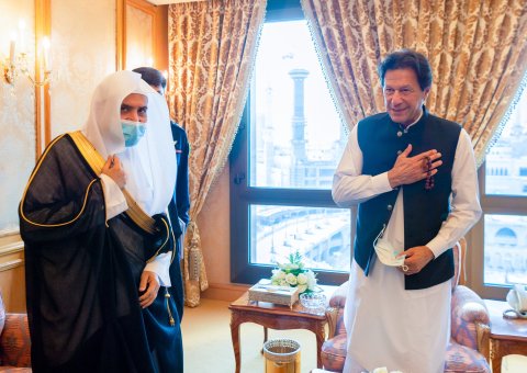 ڈاکٹر محمد العیسی نے مکہ مکرمہ میں وزیر اعظم پاکستان جناب عمران خان سے ملاقات کی
