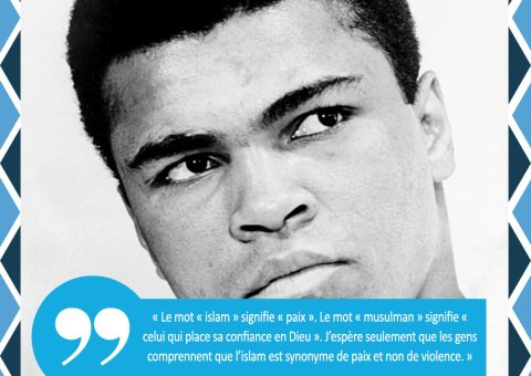 Après sa conversion à l’islam , le légendaire boxeur Muhammad Ali s’est efforcé de diffuser les valeurs fondamentales de sa religion.