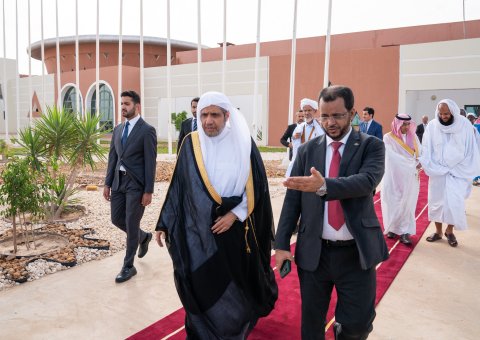 On an official visit scheduled to last several days, His Excellency Sheikh Dr.Mohammed Alissa, Secretary-General of the MWL and Chairman of the Organization of Muslim Scholars arrives in the Islamic Republic of Mauritania,