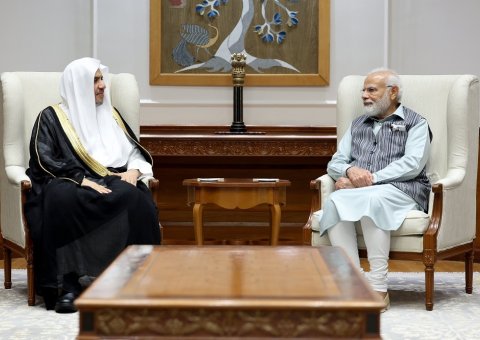 His Excellency Sheikh Dr. mohammad Al-Issa, the Secretary-General of the MWL, was received today by His Excellency Mr. Narendra Modi, the Prime Minister of India