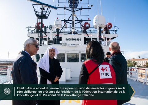 Le premier événement du genre : Confirmant le partenariat stratégique à bord de l'Ocean Viking, le navire humanitaire le plus renommé au monde :